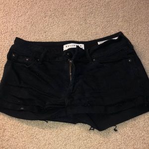 Bullhead Denim Black Shorts